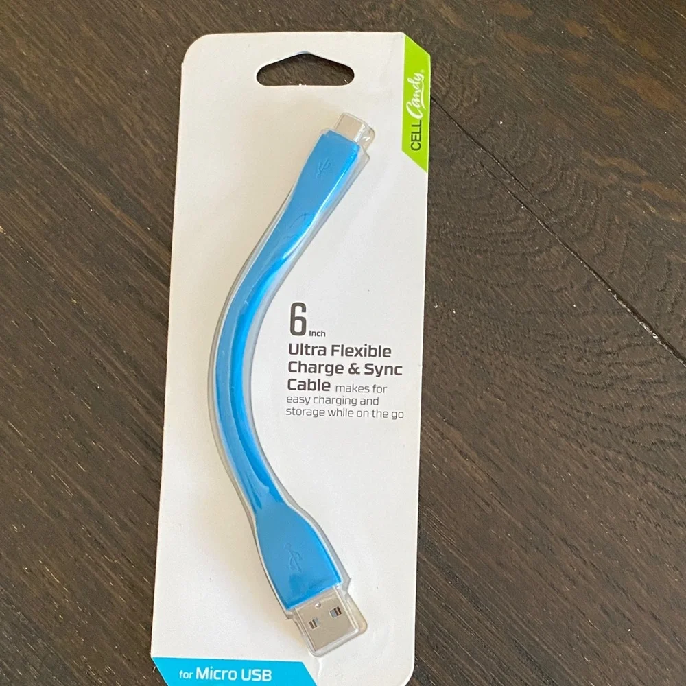 Blue Ultra Flexible Charge & Sync Cable